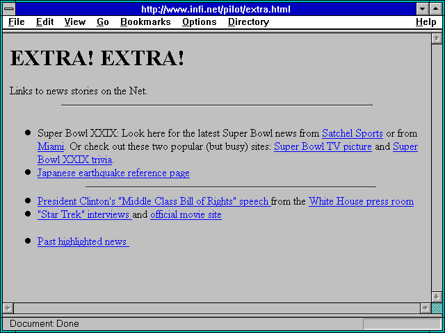 Screenshot of EXTRA! EXTRA!