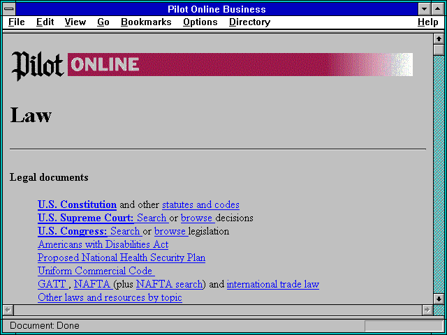 Screenshot of Pilot Online Business