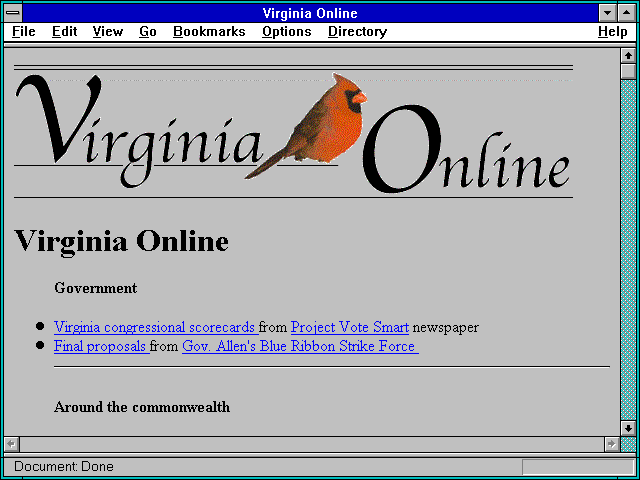 Screenshot of Virginia Online