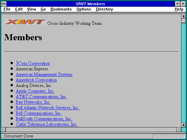 Screenshot of XIWT Members