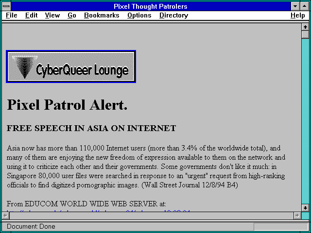 Screenshot of Pixel Thought Patrolers
