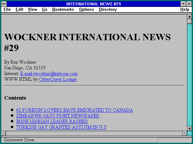 Screenshot of INTERNATIONAL NEWS #29