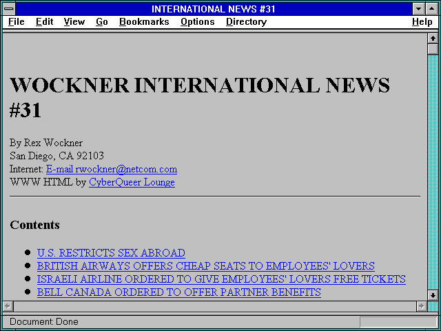 Screenshot of INTERNATIONAL NEWS #31