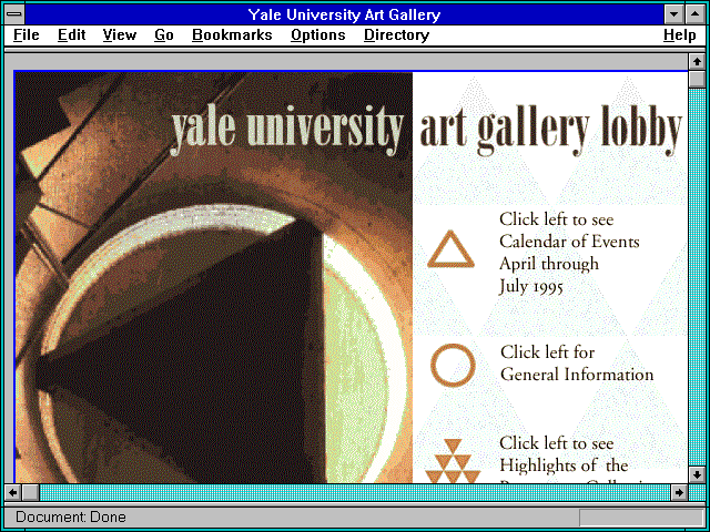 Screenshot of Yale University Art Gallery
