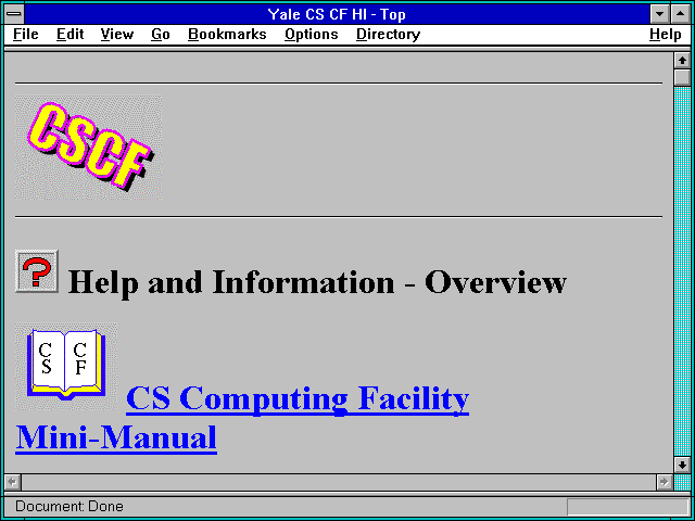 Screenshot of Yale CS CF HI - Top