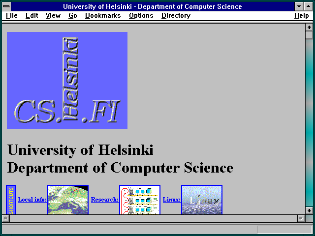 Screenshot of University of Helsinki - Department of Computer Science
