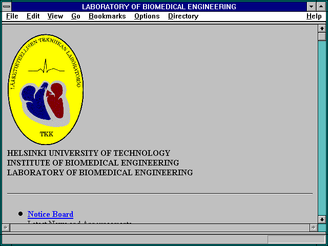 Screenshot of LABORATORY OF BIOMEDICAL ENGINEERING