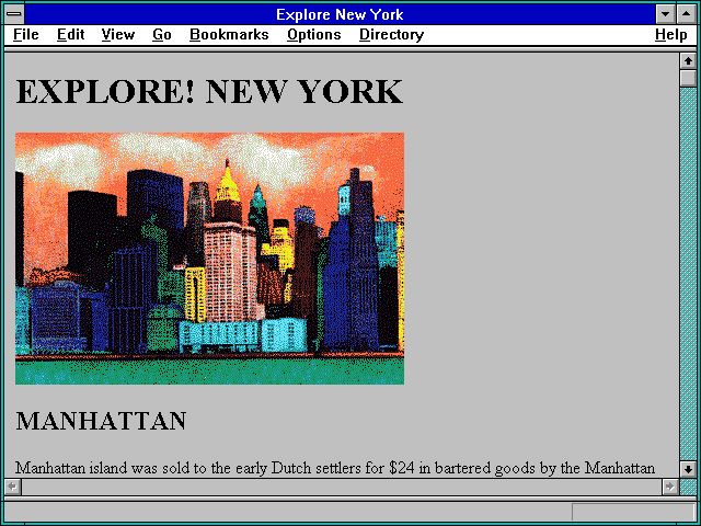 Screenshot of Explore New York