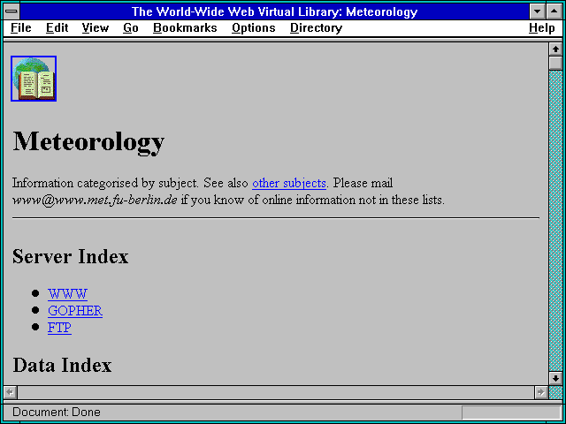 Screenshot of www.met.fu-berlin.de