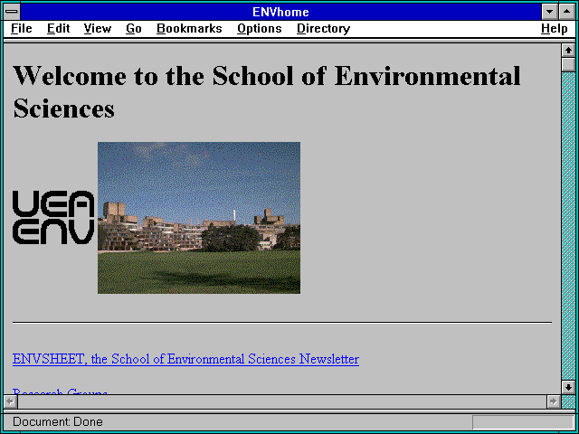 Screenshot of ENVhome
