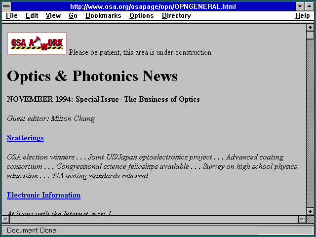Screenshot of http://www.osa.org/osapage/opn/OPNGENERAL.html