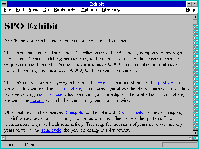 Screenshot of Exhibit