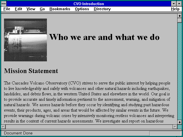 Screenshot of CVO-Introduction