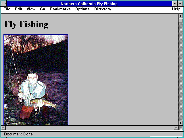 Screenshot of Northern California Fly Fishing