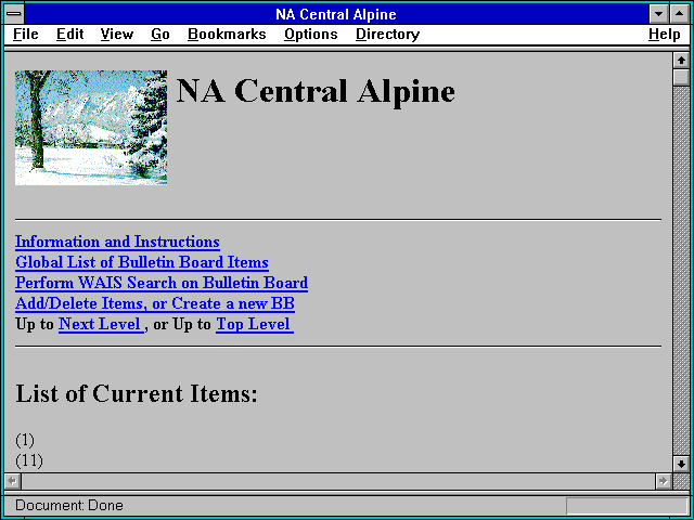 Screenshot of NA Central Alpine