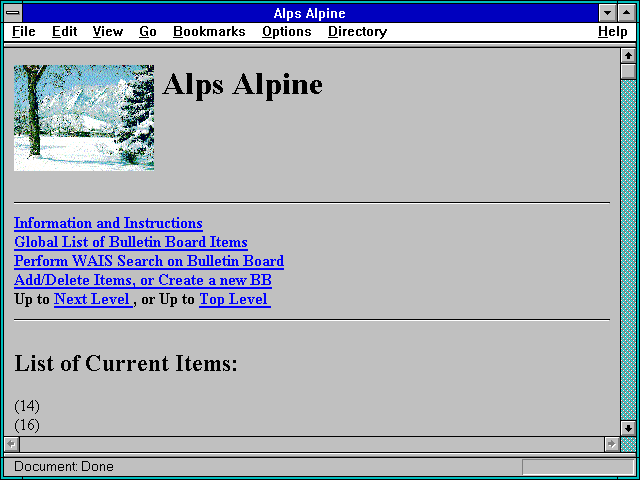 Screenshot of Alps Alpine