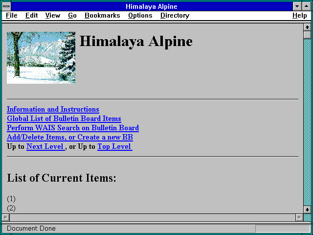Screenshot of Himalaya Alpine