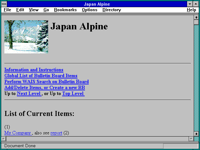 Screenshot of Japan Alpine