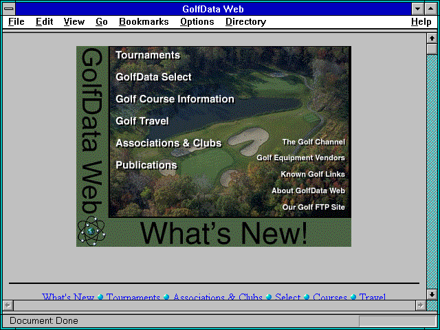 Screenshot of South Carolina Golf Courses.