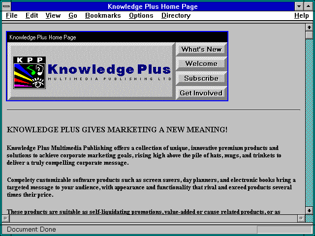 Screenshot of Knowledge Plus Multimedia Publishing, Ltd.