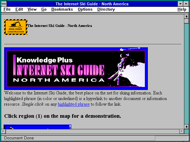 Screenshot of The Internet Ski Guide - North America