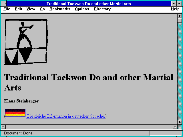 Screenshot of Traditional Taekwon Do and other Martial Arts