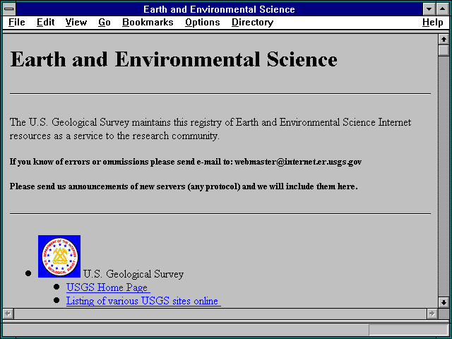 Screenshot of Earth and Environmental Science