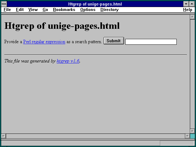 Screenshot of Htgrep of unige-pages.html