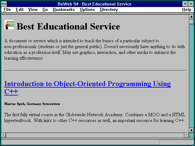 Screenshot of BoWeb 94 - Best Educational Service
