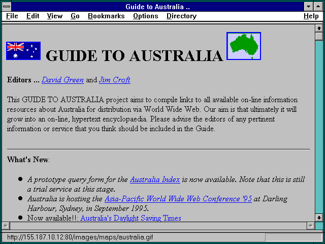 Screenshot of Guide to Australia ..