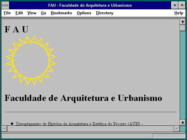 Screenshot of FAU - Faculdade de Arquitetura e Urbanismo