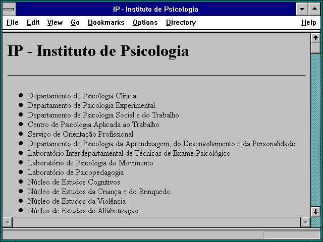 Screenshot of IP - Instituto de Psicologia
