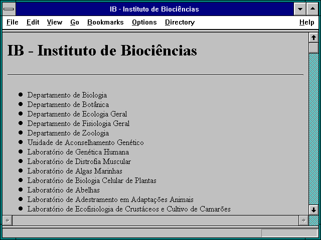 Screenshot of IB - Instituto de Biociencias