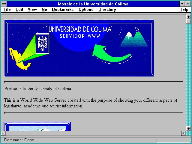 Screenshot of Mosaic de la Universidad de Colima