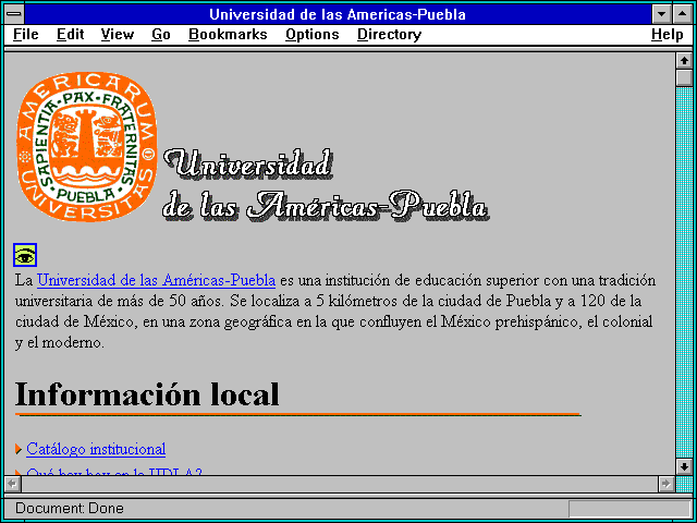 Screenshot of Universidad de las Americas-Puebla