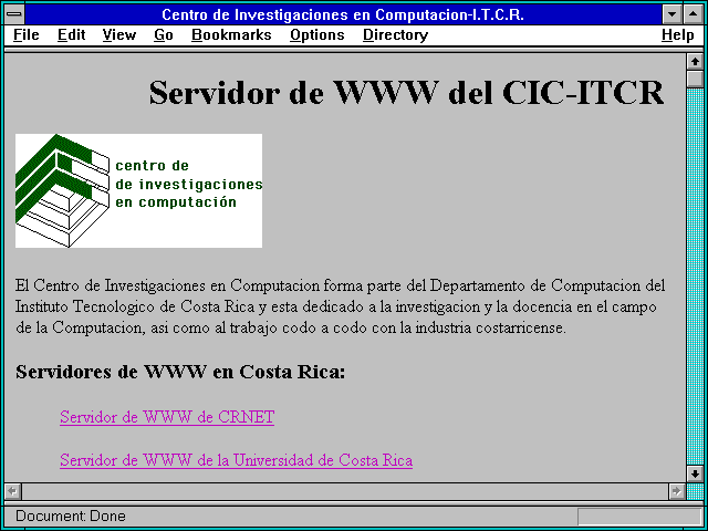 Screenshot of Centro de Investigaciones en Computacion-I.T.C.R.