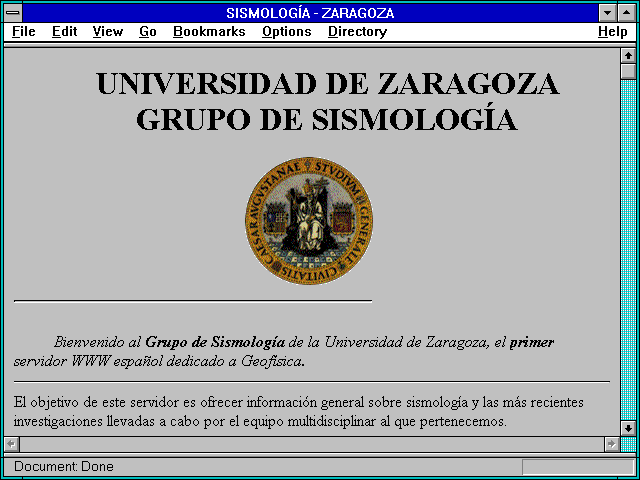 Screenshot of SISMOLOGiA - ZARAGOZA
