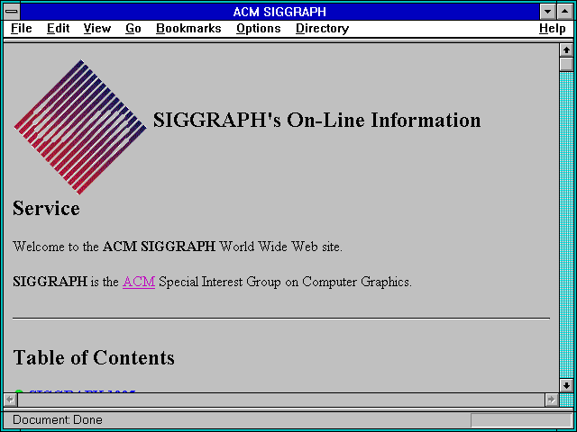 Screenshot of 36 COMPUTERS: GRAPHICS Computer Graphics Bibliography.