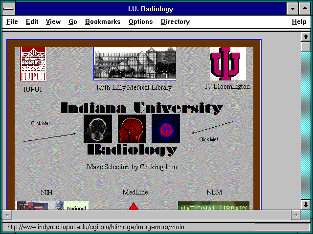 Screenshot of I.U. Radiology