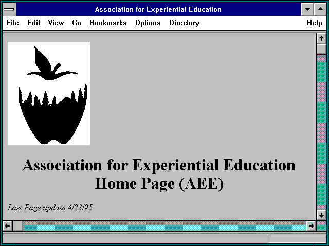 Screenshot of Association for Experiential Education