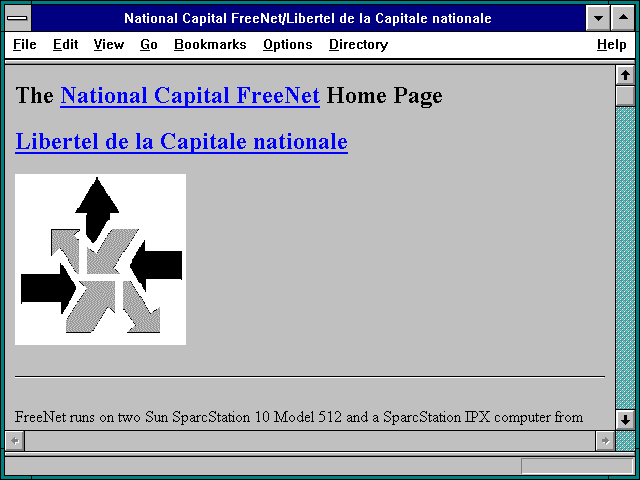Screenshot of Page with many news links