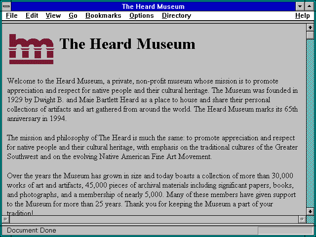 Screenshot of Native American Resources on the Internet
