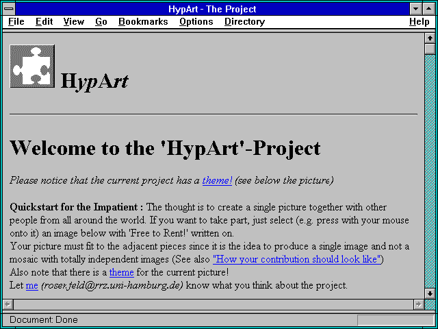 Screenshot of HypArt - The Project