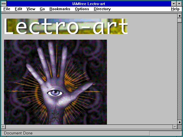 Screenshot of IAMfree Lectro-art