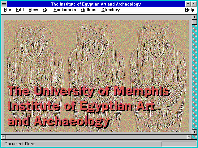 Screenshot of The Institute of Egyptian Art and Archaeology