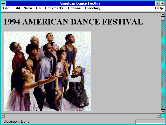 Screenshot of 1994 American Dance Fest