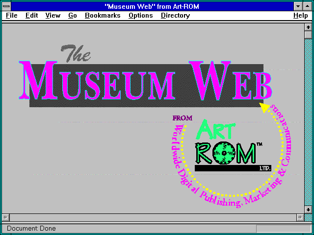 Screenshot of Museum Web' from Art-ROM