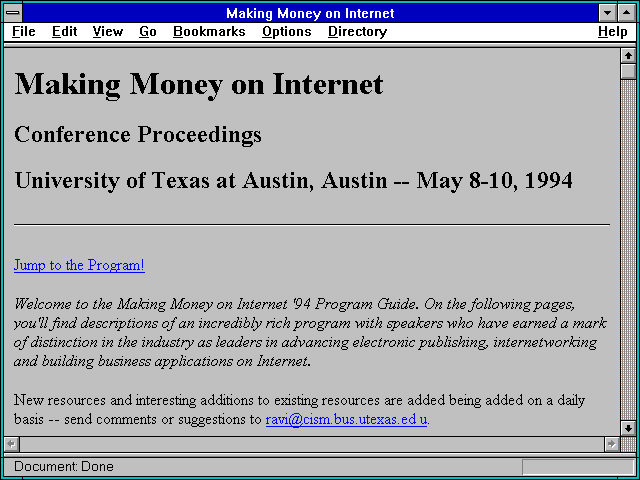 Screenshot of Making Money on Internet