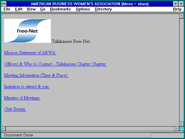 Screenshot of AMERICAN BUSINESS WOMEN'S ASSOCIATION