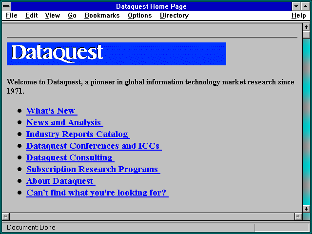 Screenshot of Dataquest Home Page